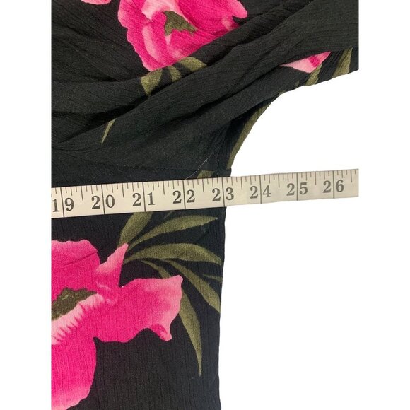 George Women's Black with Pink Flowers Top & Skirt Set - Picture 4 of 10